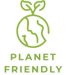 Planet friendly logo